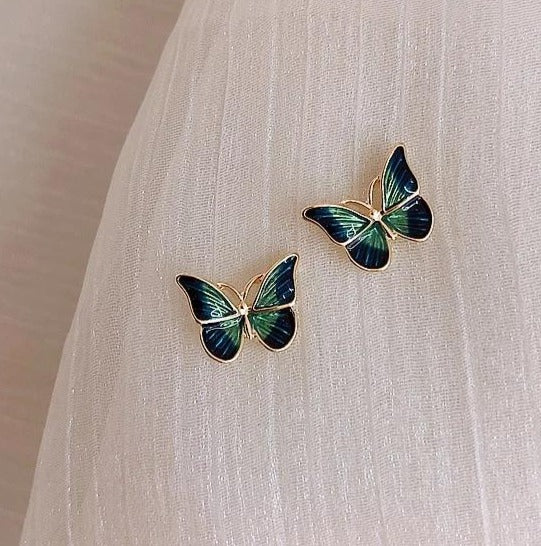 Glazed Butterfly Studs