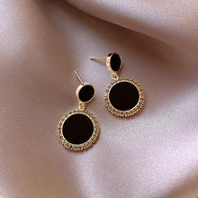 Load image into Gallery viewer, Sultry Black Drop Earrings
